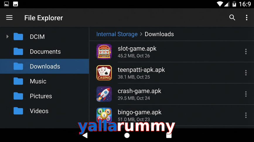 Main screen of Yallarummy gameapk page for PK players