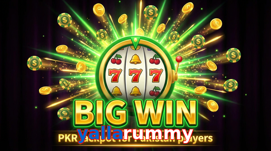 Big win animation on Yallarummy slot game