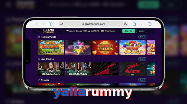 Main screen of Yallarummy ios page for PK players